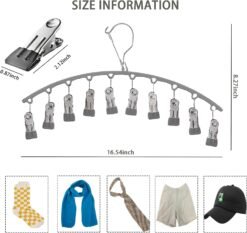 Alternative view of VASTRA 10 Clip Clothes Drying Hanger