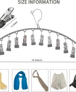 Alternative view of VASTRA 10 Clip Clothes Drying Hanger